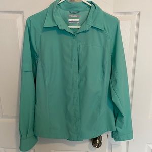 Turquoise Columbia Omni-shade long sleeve